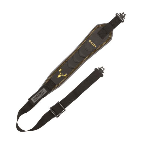 Allen Company Boulder BakTrak 2-Point Rifle and Shotgun Sling - Rubber Grip with Swivels - Ideal for Hunting and Shooting - Gun Strap - Tested up to 500 Lbs. - Black/Yellow
