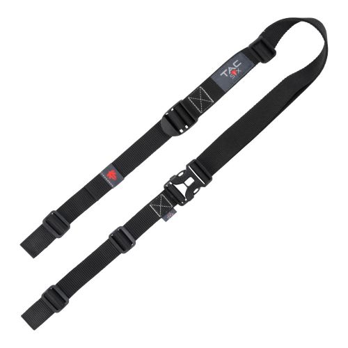 Tac-Six Citadel Double Point Firearm Sling, w/ Ladder Buckles, Black