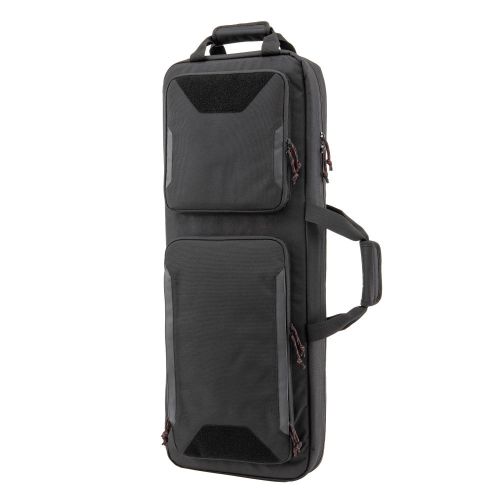 Tac-Six 34" Lockable Ghost Vertical Tactical Gun Case, Backpack Straps & Conceal Carry Pocket, Black