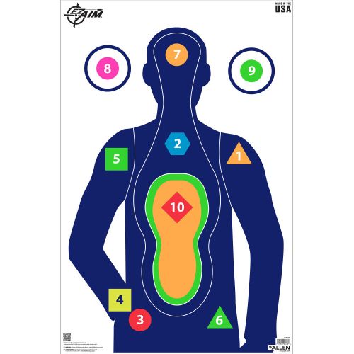 NEW EZ Aim Command Silhouette Target, 23 x 35, 50-Pack