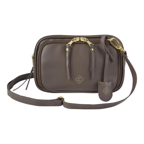 Girls With Guns Concealed Casual Tomboy Clutch Purse, Lockable Concealed Carry, Ambidextrous, Espresso