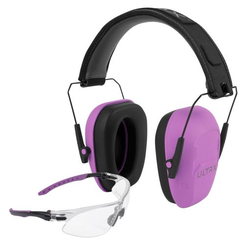 ULTRX Shield Ear & Eye Protection Combo, Plum