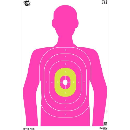 EZ Aim Fun In The Pink Silhouette Paper Shooting Targets, 23”W x 35”H, 3-Pack, Multi