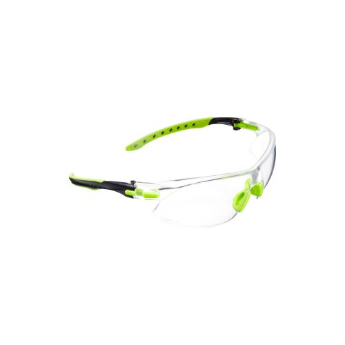 Allen Company All-in Youth Shooting Safety Glasses - Eye Protection for Boys and Girls - Soft Padded Nose and Temple - Clear Lenses - ANSI Z87.1+ and CE Rated - Green/Black
