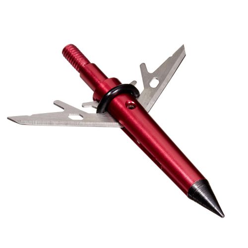 Stryke Therm-X Expandable Broadheads, 100-Grain, 3-Pack, Red/Black