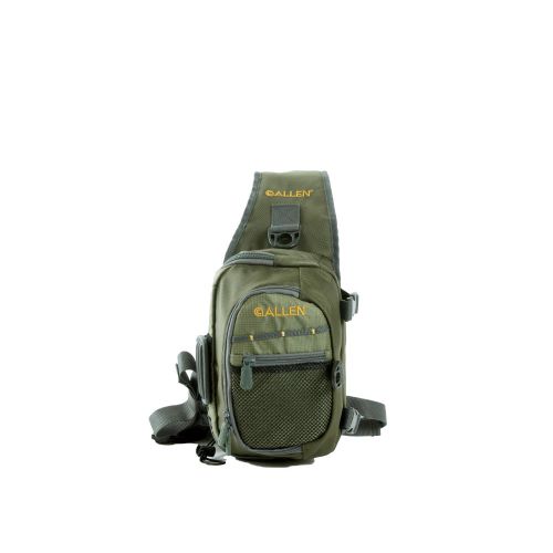Allen Company Cedar Creek Fly Fishing Sling Pack, Fits up to 4 Tackle/Fly Boxes, Green