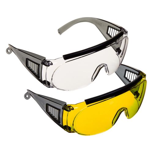 Allen Company Shooting & Safety Fit-Over Glasses, 2-Pack, Clear & Yellow