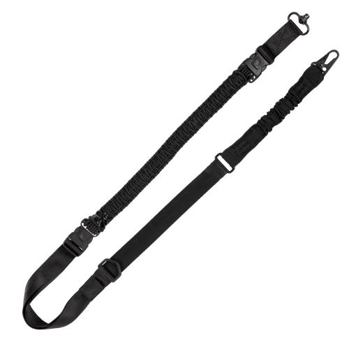 Tac-Six Citadel Single & Double-Point Paracord Sling with QD Swivel, Black