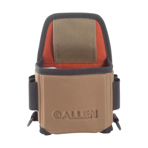 Allen Company Eliminator Shotgun Shell Pouch with D-Rings - Clay, Trap, and Skeet Shooting Accessories - Hunting and Gun Range Gear - Hard Molded Design - Black/Coffee/Copper