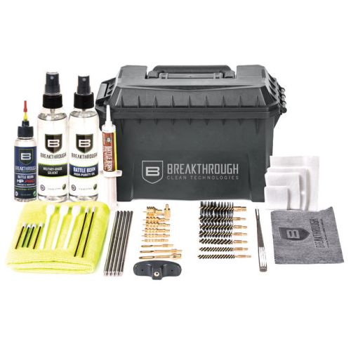 Breakthrough Clean Technologies Ammo Can Cleaning Kit, w/ HP PRO Oil & SS Rods, Multi-Color