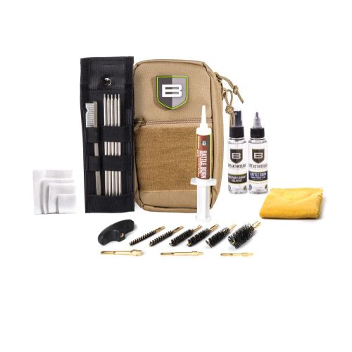 Breakthrough Clean Technologies Universal Long Gun Operators (LOC) Rod Cleaning Kit, .22 Caliber Thru 12-Gauge, Desert
