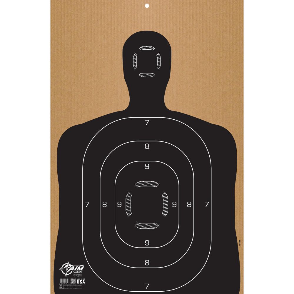 EZ Aim Silhouette Shooting Target B27, Corrugated, 1-Target