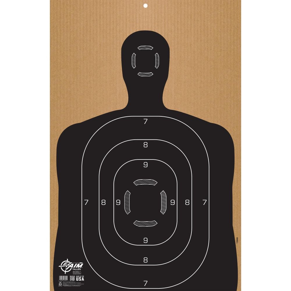 WHY target us イハン EZ Aim Silhouette Shooting Target B27, Corrugated, 1-Target