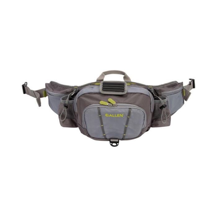 Allen Company Eagle River Lumbar Fly Fishing Pack Fits up to 6 Tackle Fly Boxes Gray Lime