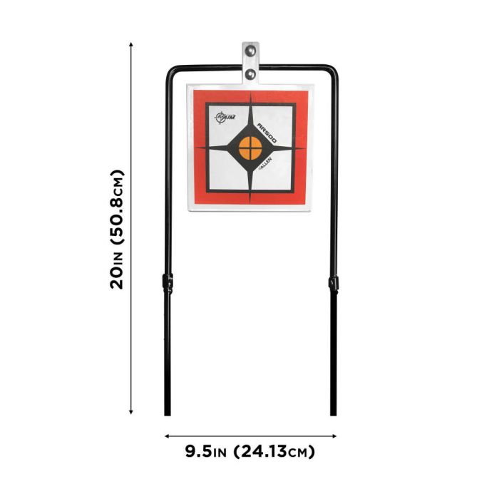 Ez Aim Hardrock Ar500 Square Spinner Target Stand, 9.5 W x