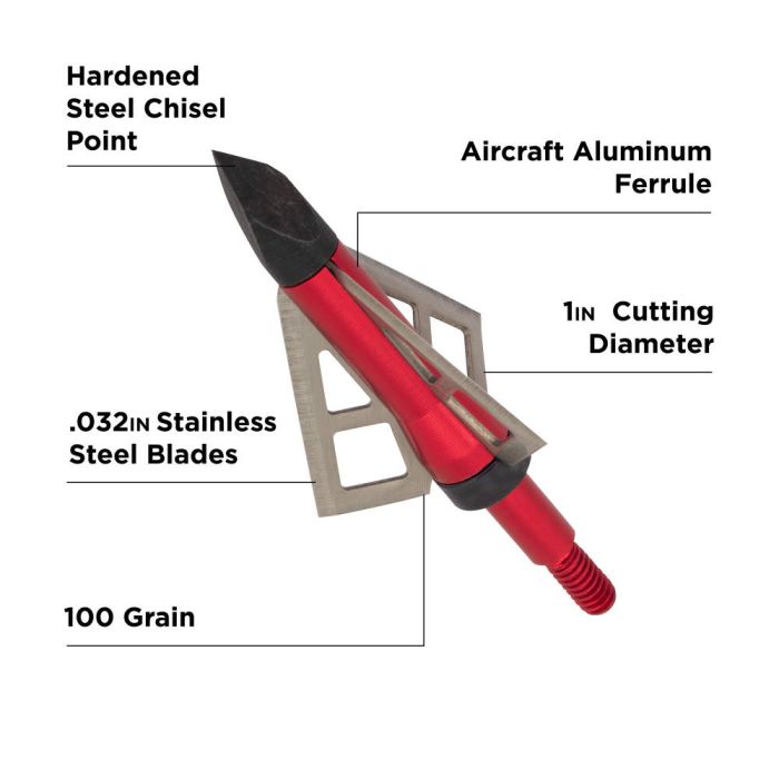 Velox™ Photon 3-Blade Archery Broadhead, 100-Grain, 3-Pack Velox™ Photon 3-Blade Archery Broadhead, 100-Grain, 3-Pack
