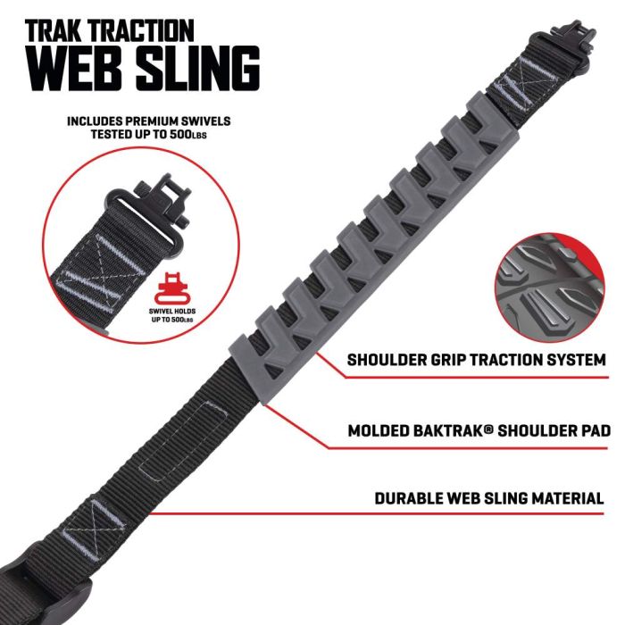 Allen Company Trak Traction Web 36 Rifle Sling w/ Swivels