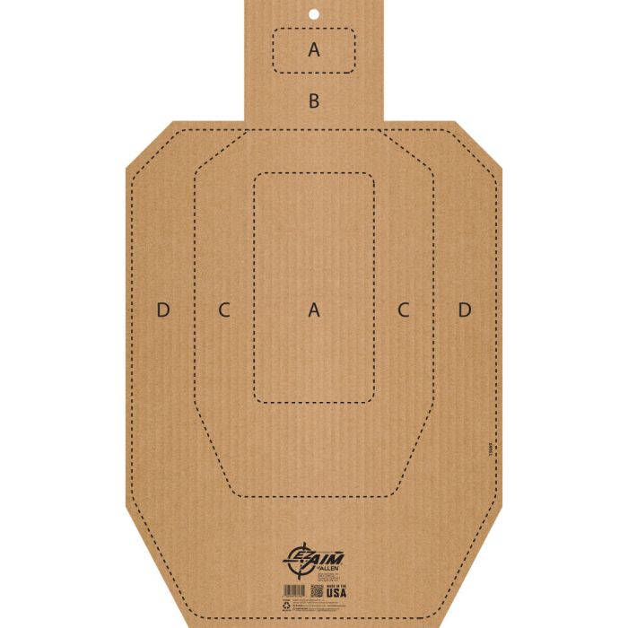 EZ Aim IPSC CB-T Corrugated Silhouette Paper Shooting Target