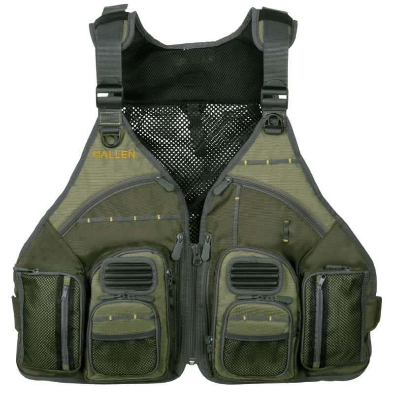 Allen Company Big Horn Fly Fishing Vest, Green