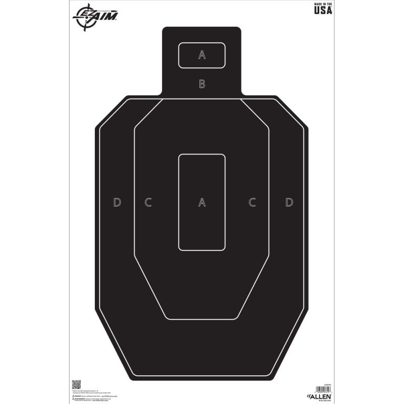 NEW EZ Aim IPSC Silhouette Target, 23 x 35, 50-pack