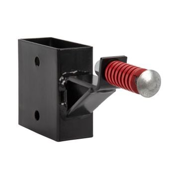 EZ Aim Steel Gong Hanger Target with Recoil Spring, For 2" x 4" Mount, 2.3 lbs, Black