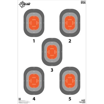 EZ Aim 5-Spot Paper Target, 23 x 35, 50-Pack