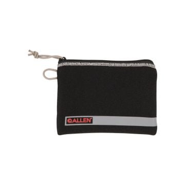 Allen Company Lockable Handgun Storage Pouch with Writeable ID Label, Compact 5" to 7" Handguns, Black