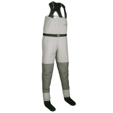 Allen Company Platte Pro Breathable Stockingfoot Fishing Chest Wader, Large, Gray