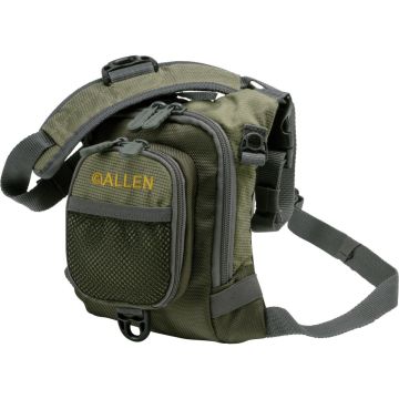 Allen Company Bear Creek Micro Fly Fishing Chest Pack, Fits up to 4 Tackle/Fly Boxes, Green