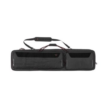 Tac-Six 55" Lockable 2-Firearm Unit Tactical Gun Case, Laser Cut Molle Front, Black